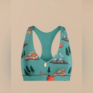 MeUndies UltraModal FeelFree Racerback Bralette in Happy Camper